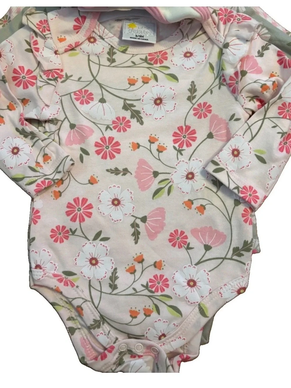 Little Chickadees Baby Girls Bodysuits & Accessory Pack - 6/9 Months
